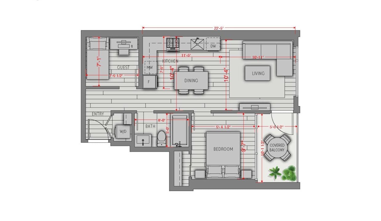 Central Park House 701 Floor plan