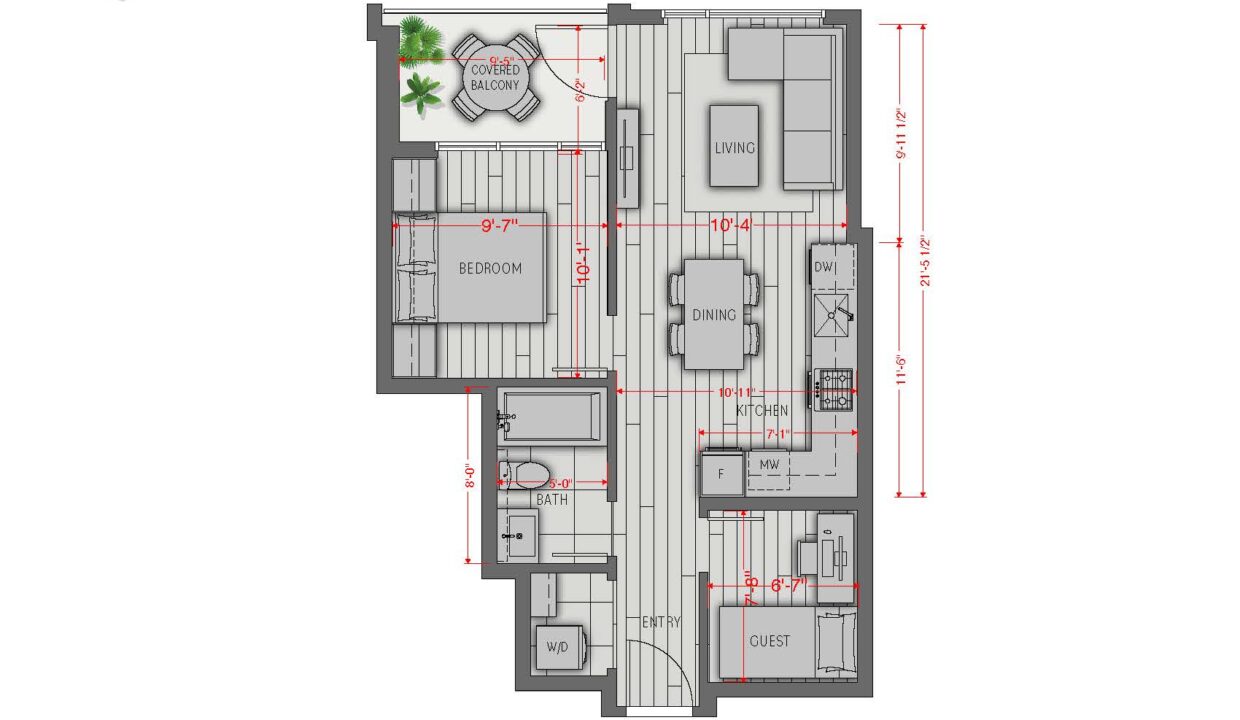 Central Park House 705 Floor Plan